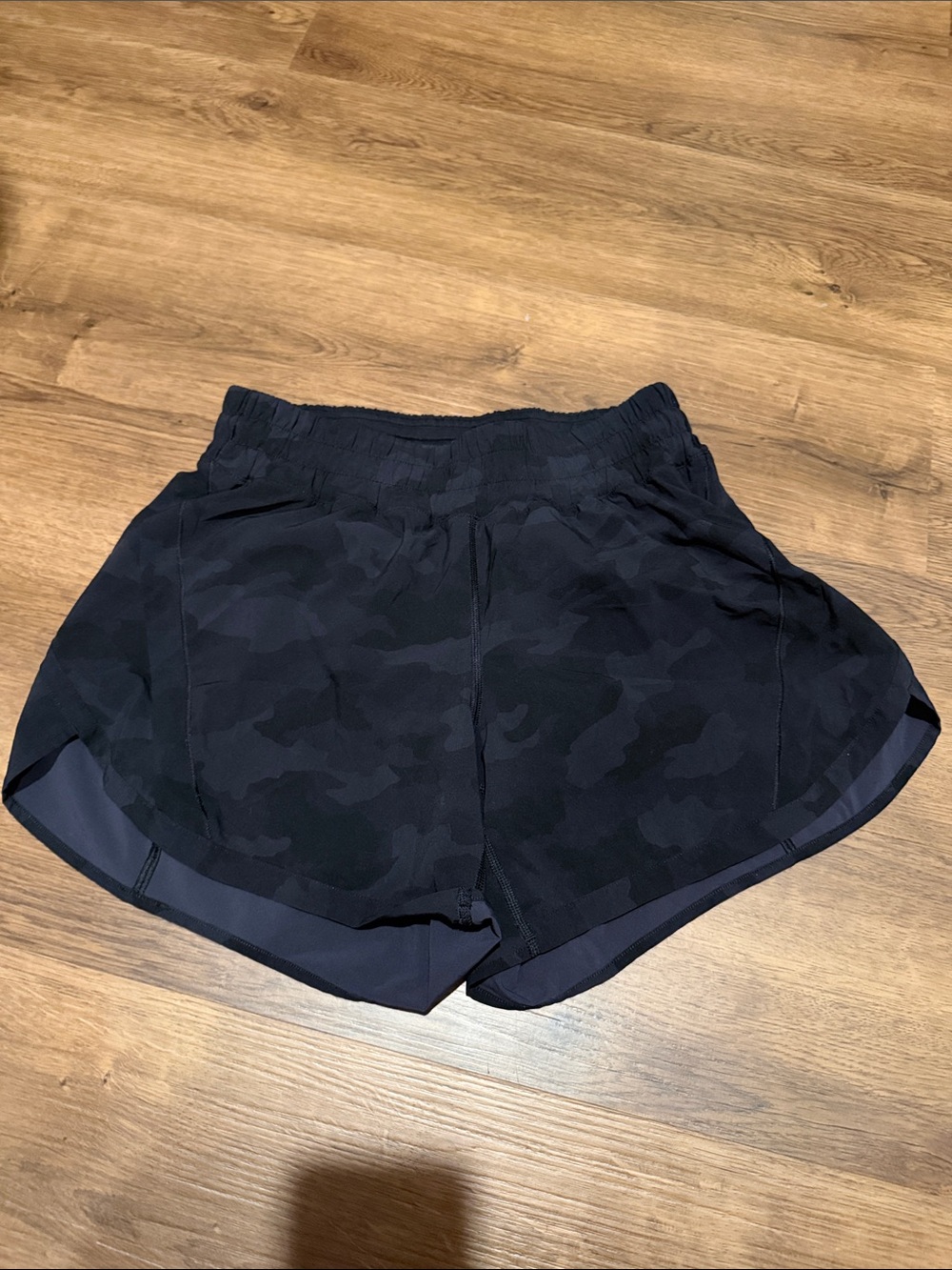 lululemon athletica Black Camo Tempo-Style Athletic Shorts